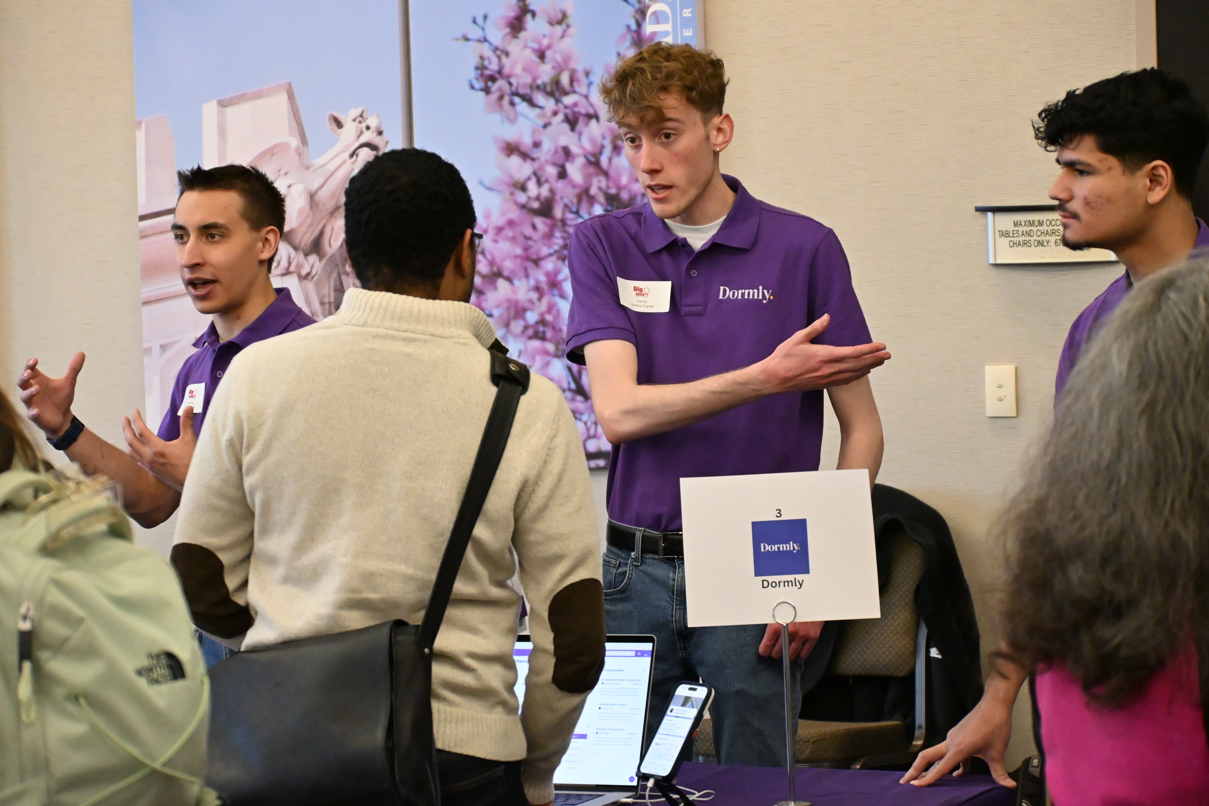 Zach and Ryan at the Big Idea Competition Exposition