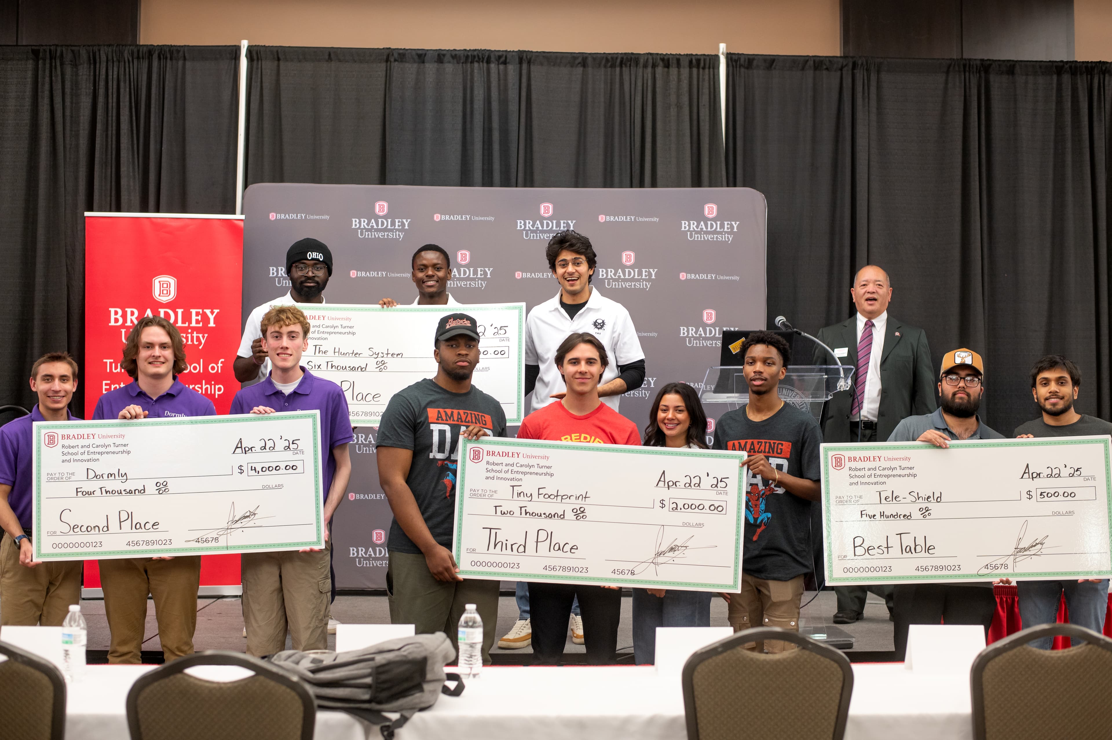 All the competitors at the Big Idea Competition Final Pitch